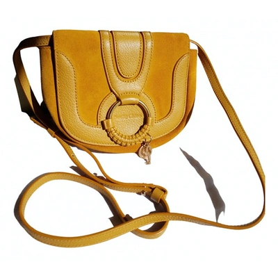Pre-owned See By Chloé Yellow Suede Handbag