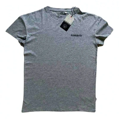 Pre-owned Napapijri Grey Cotton T-shirts