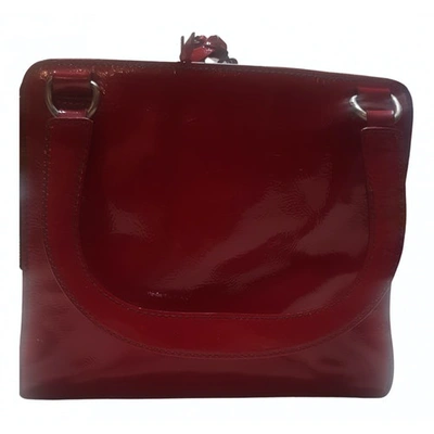 Pre-owned Miu Miu Cleo Leather Handbag In Red
