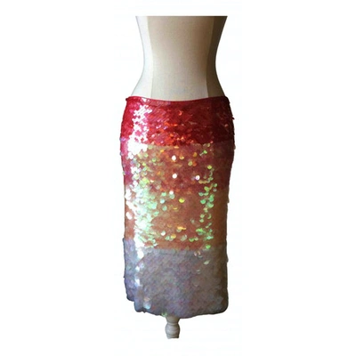 Pre-owned Moschino Cheap And Chic Glitter Skirt