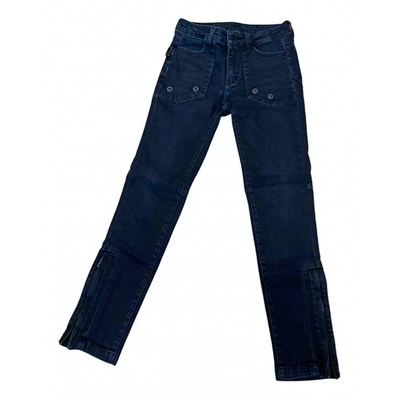 Pre-owned Zadig & Voltaire Straight Jeans In Blue