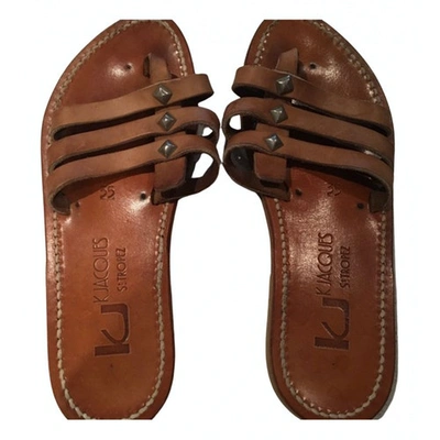 Pre-owned Kjacques Leather Sandal In Other