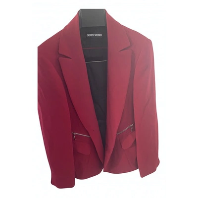 Pre-owned Gerry Weber Red Polyester Jacket