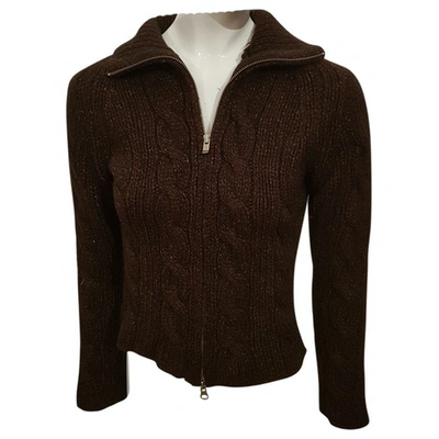 Pre-owned C.p. Company Wool Cardigan In Brown
