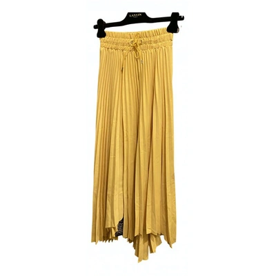 Pre-owned The Frankie Shop Mid-length Skirt In Yellow