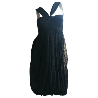 Pre-owned Jean Paul Gaultier Wool Mid-length Dress In Black