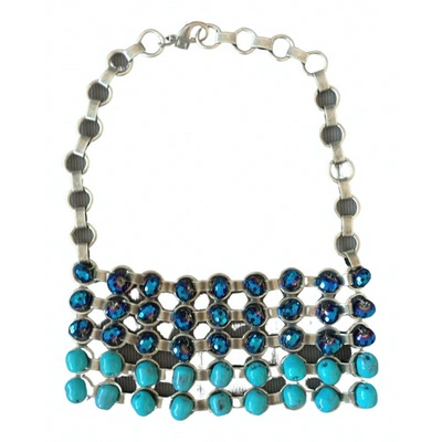 Pre-owned Dannijo Necklace In Blue