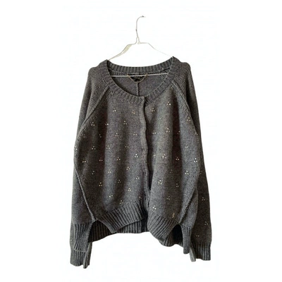 Pre-owned Juicy Couture Wool Cardigan In Grey