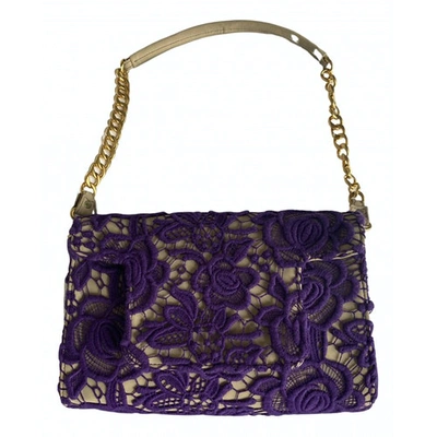 Pre-owned Blumarine Cloth Handbag In Purple