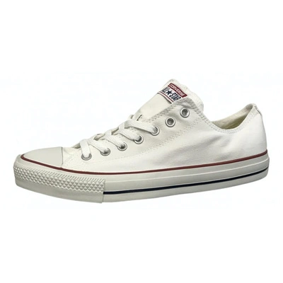Pre-owned Converse Cloth Trainers In White