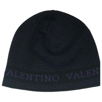 Pre-owned Valentino Garavani Purple Wool Hat