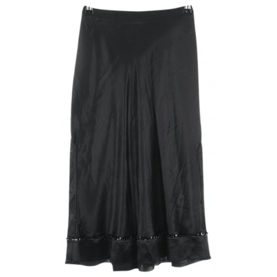 Pre-owned Marc Jacobs Silk Skirt In Black