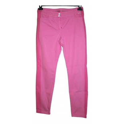 Pre-owned Marc Cain Slim Jeans In Pink
