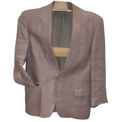 Pre-owned Hugo Boss Linen Vest In Pink