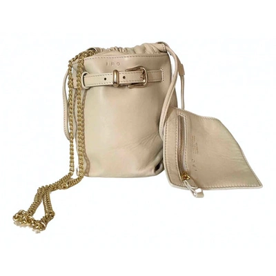 Pre-owned Iro Leather Crossbody Bag In Beige
