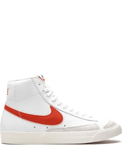 Nike Blazer Mid '77 Vintage "mantra Orange" Sneakers In White
