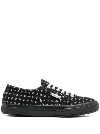 10 Corso Como X Superga Logo-print Trainers In Black