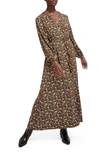 SCOTCH & SODA SCOTCH & SODA PRINT TIE WAIST MAXI DRESS,8719029182742