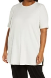 Eileen Fisher Ribbed Knit Tunic In Bone