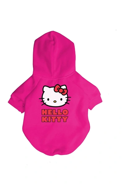 Fresh Pawz Hello Kitty Logo Hoodie In Pink