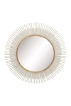 Willow Row Gold Modern Radial Wall Mirror