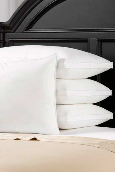 Ella Jayne 4 Pack Gusseted Microfiber Gel Filled Soft Pillows In White