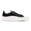 Moncler Black Canvas Glissiere Sneakers