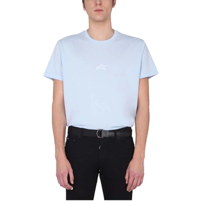 Pre-owned Givenchy Azure Crew Neck T-shirt Size M In Blue