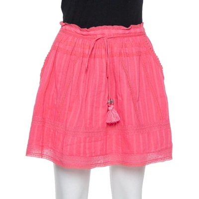 Pre-owned Zadig And Voltaire Pink Cotton Joxini Skirt S