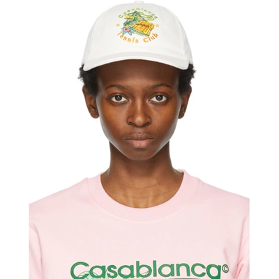 Casablanca Off-white 'tennis Club' Cap In Off White