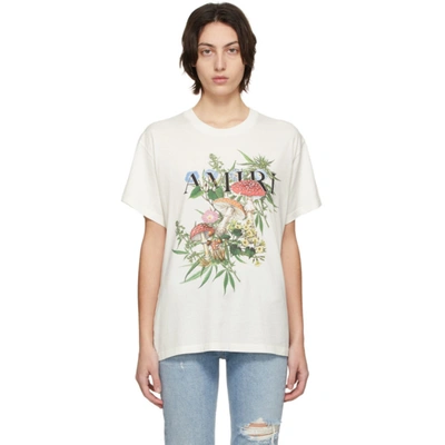 Amiri White Psychedelic T-shirt In Snow