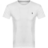 Ralph Lauren Man White T-shirt With Embroidered Navy Blue Pony