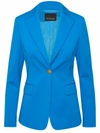 Pinko Single-breasted Blazer In Blue