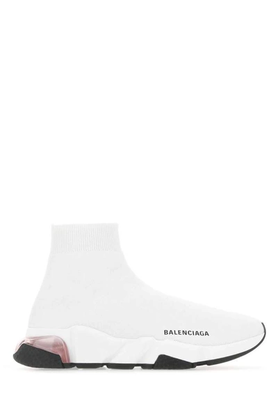 Balenciaga Speed Bubble-heel Recycled-knit Trainers In White