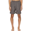 GIVENCHY BLACK & WHITE ALLOVER REFRACTED LOGO SHORTS