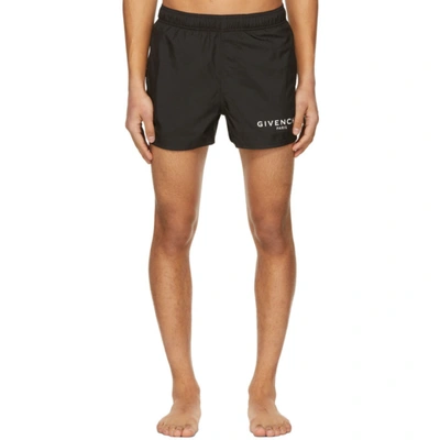 Givenchy Black Logo Swim Shorts