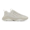 Amiri Grey Bone Runner Sneakers In White