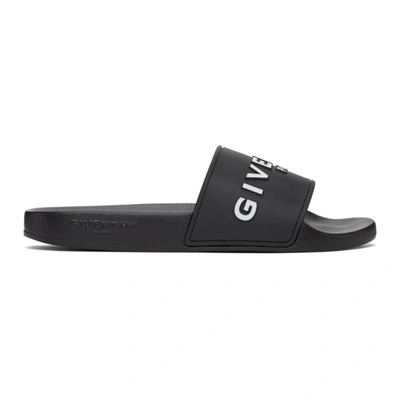 Givenchy Logo Slides - 黑色 In Black