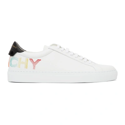 Givenchy White Embroidered Logo Urban Knots Trainers