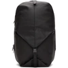 CÔTE AND CIEL BLACK COATED CANVAS SMALL ORIL BACKPACK