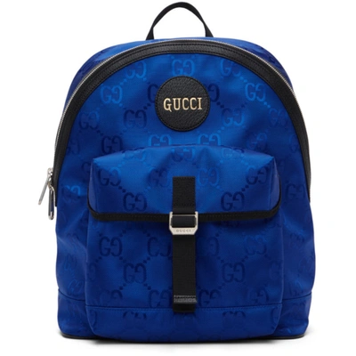 Gucci Off The Grid Gg-jacquard Canvas Backpack In Blue