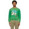 GUCCI GREEN DISNEY EDITION 'FLASH' DONALD DUCK SWEATSHIRT