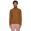 GUCCI YELLOW & BROWN VANISÉ KNIT SWEATER