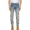 AMIRI BLUE BANDANA PRINT JEANS