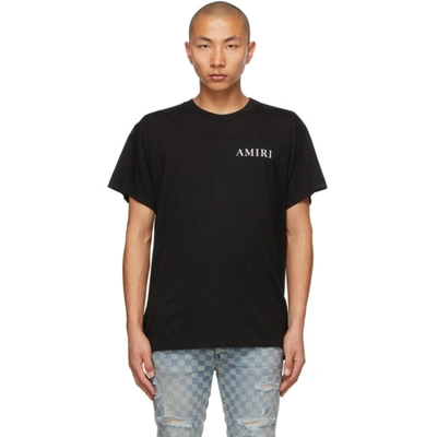Amiri Black Shaded Cherub T-shirt In Black,white