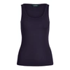 Ralph Lauren Cotton-blend Tank Top In Lauren Navy