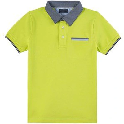 Mayoral Kids'  Lime Polo Shirt In Green