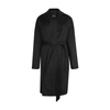 Joseph Cenda Belted Wool And Cashmere-blend Coat In Black