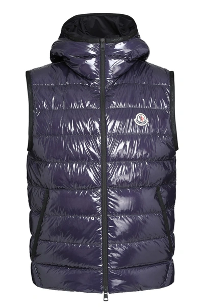 Moncler Lappe Padded Gilet In Blue