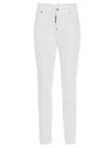 Dsquared2 Skinny Jeans With Classic Five-pocket Design In White